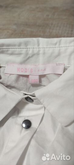 Рубашка белая для девочки 140