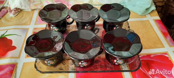 Винтажный Набор столовой посуды на 6 персон СССР