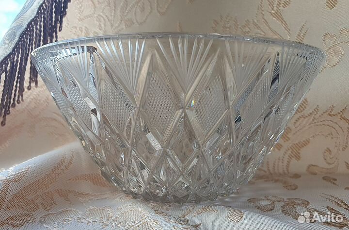 Хрустальная ваза, конфетница (времён СССР)