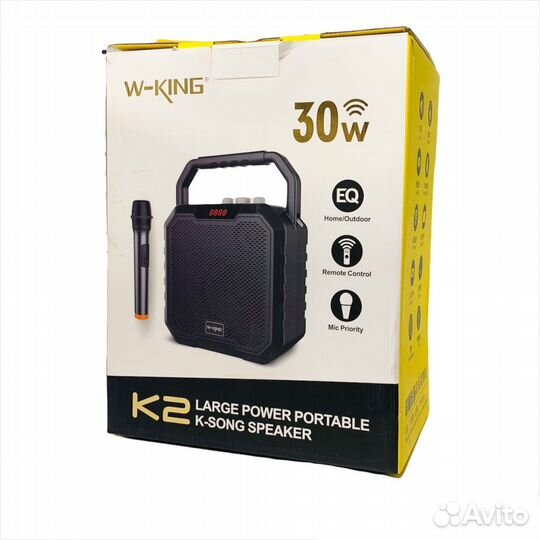 Портативная колонка караоке W-king K2 30W