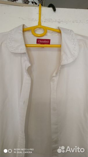 Блузка белая школьная