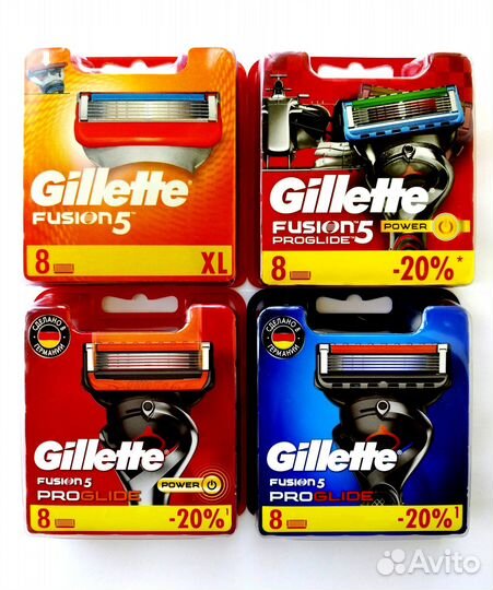 Бритвы и кассеты Gillette (Пр-во Германия)