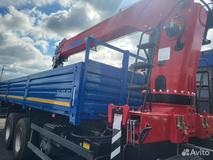 Бортовой грузовик FAW CA 3250 с КМУ SkyWay, 2024