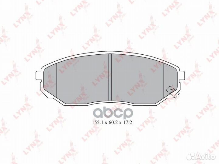 Колодки тормозные дисковые перед BD4411 LYN