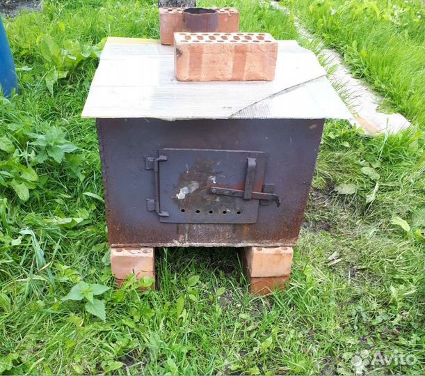 Печь для дачи и бани с баком