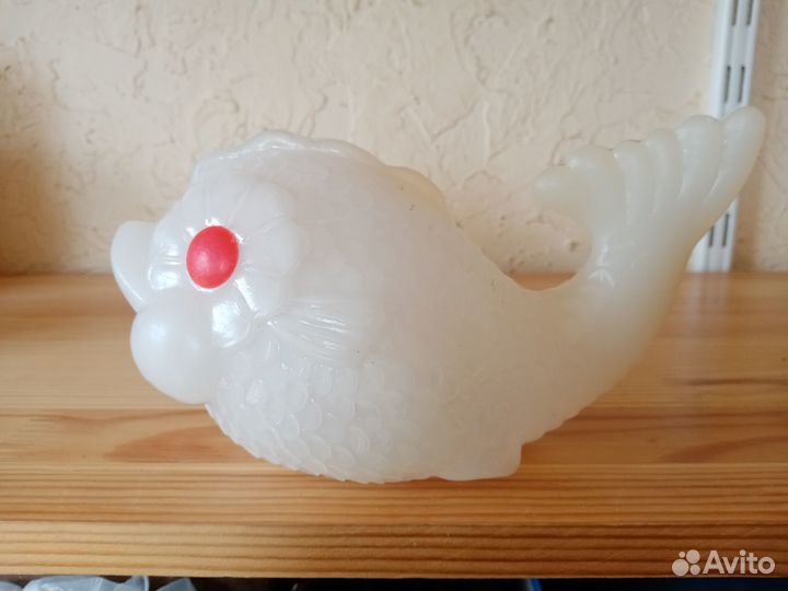 Рыба, дутыш СССР, советская пластмассовая игрушка