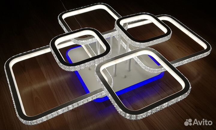 Светодиодная люстра 8019/6 WHT