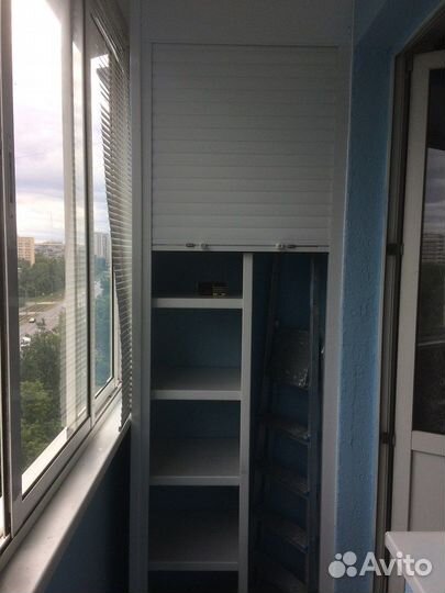 Шкаф с рольставнями на балкон на заказ с доставкой