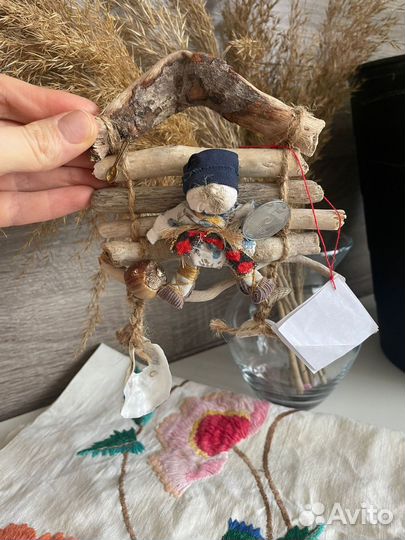 Кукла мотанка Домовёнок с домиком