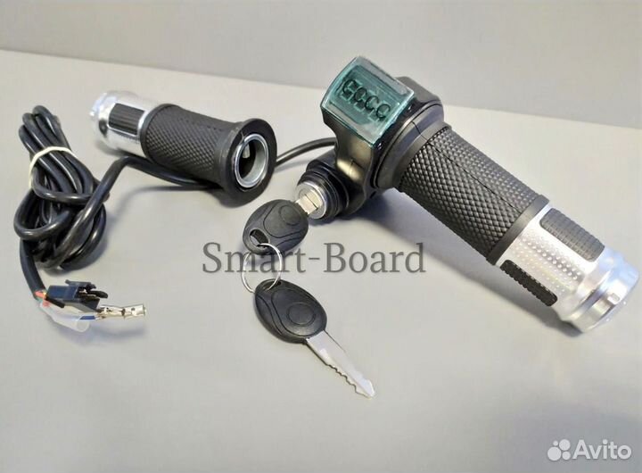 Ручка газа с замком зажигания для электросамоката