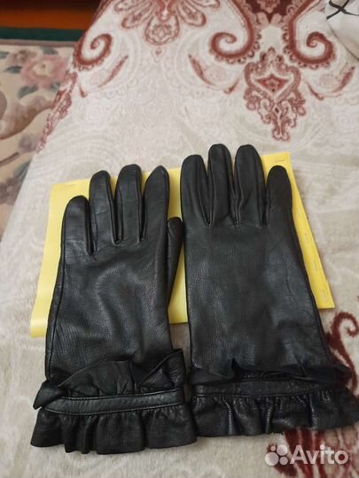 Перчатки кожаные