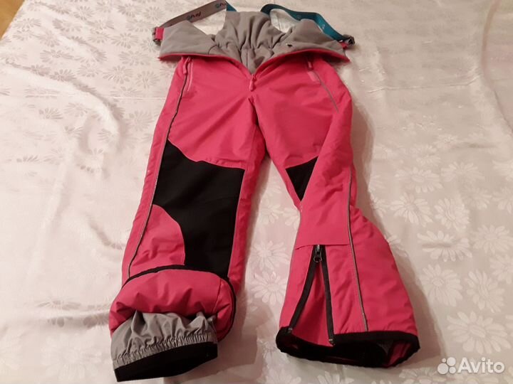 Полукомбинезон зимний для девочки 128 см