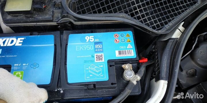 Аккумулятор 95ач AGM на Мерседес SL