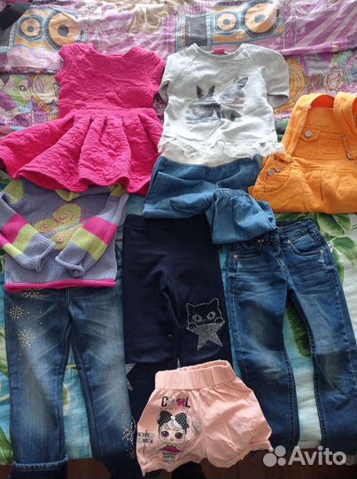Детские вещи пакетом для девочки 92-104