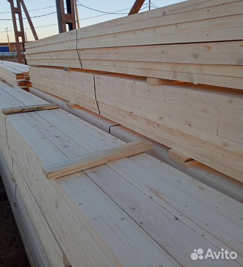 Доска обрезная 40х120х6000