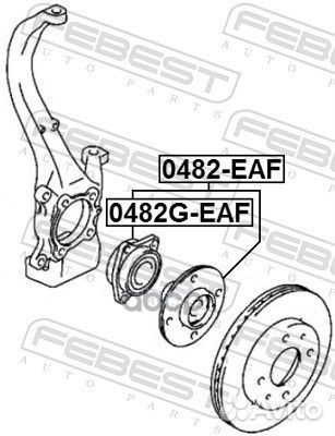 Ступица передняя 0482G-EAF Febest