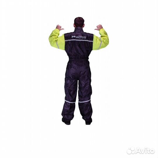 Мотокуртка Moteq Дождевик-bublle-DOG yellow