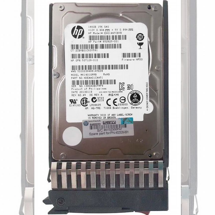 [EH0146FCBVB] Жесткий Диск Hp 146gb Sas 2,5" Hdd Eh0146fcbvb