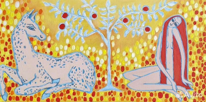 Картина акрилом на холсте