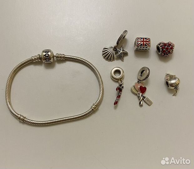 Pandora браслет с шармами