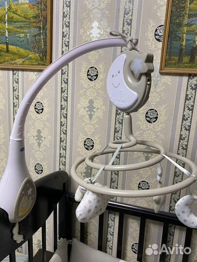 Мобиль на кроватку chicco музыкальный