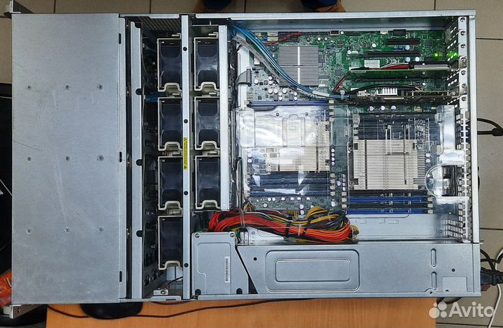 Сервер Supermicro 4U LGA2011 (Xeon 2650 v2, 64Gb)