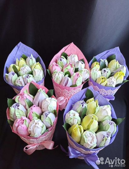 Съедобные букеты, зефирные подарки