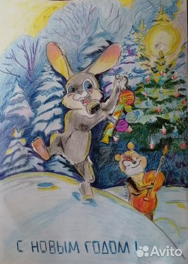 Рисунки на заказ в садик, школу