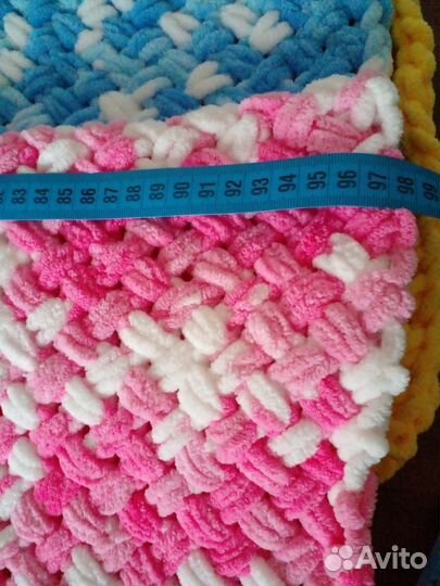 Плед детский вязаный ручная работа