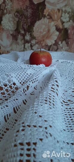 Филейная скатерть ручная работа