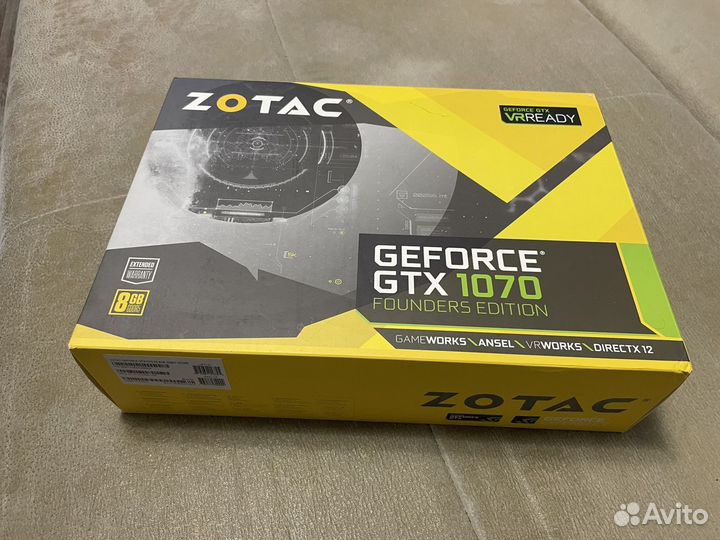 Видеокарта GeForce GTX 1070 FE 8gb