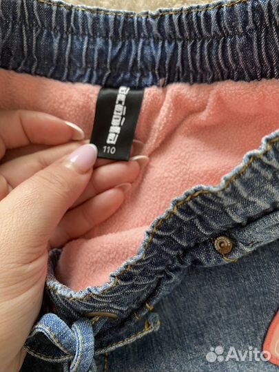 Джинсы утепленные для девочки