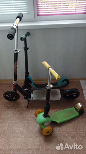 Самокаты трёх и двухколесные