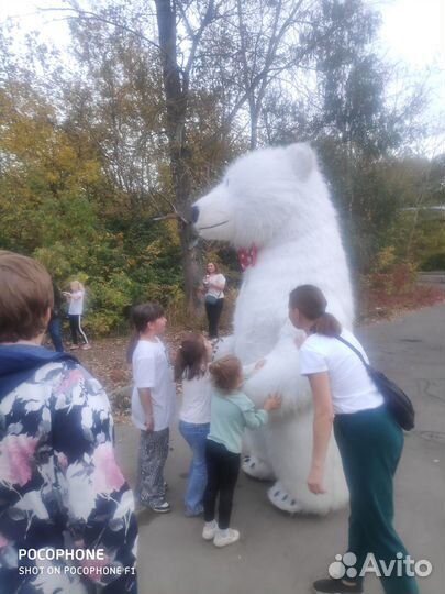 Поздравление от Белого Мишки/Чебурашки