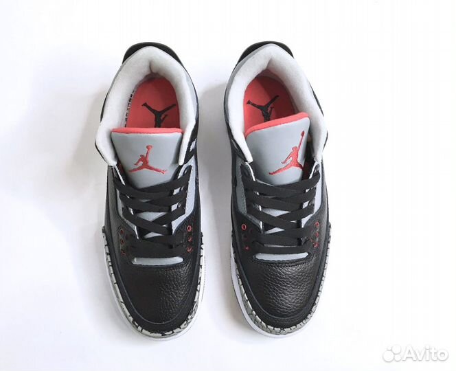 Кроссовки Air Jordan 3 black cement