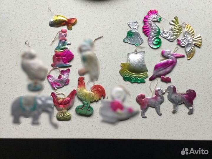 Елочные игрушки СССР, гирлянды