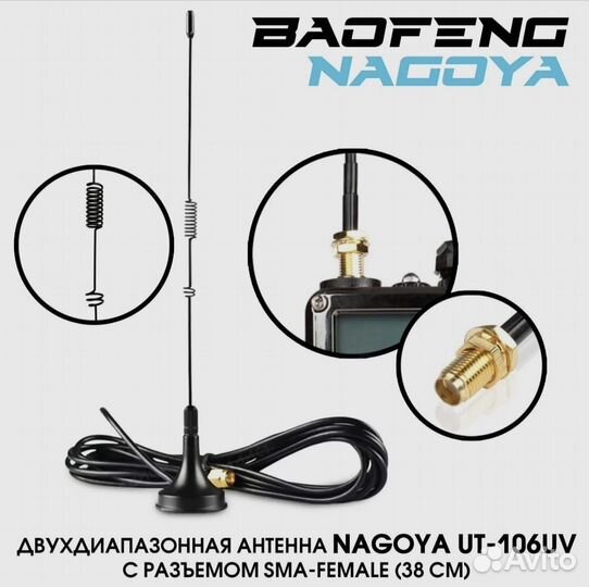 Антенна автомобильная для раций Baofeng