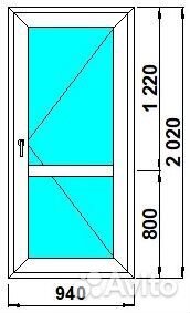 Дверь 94*202 (с многозапорным замком)