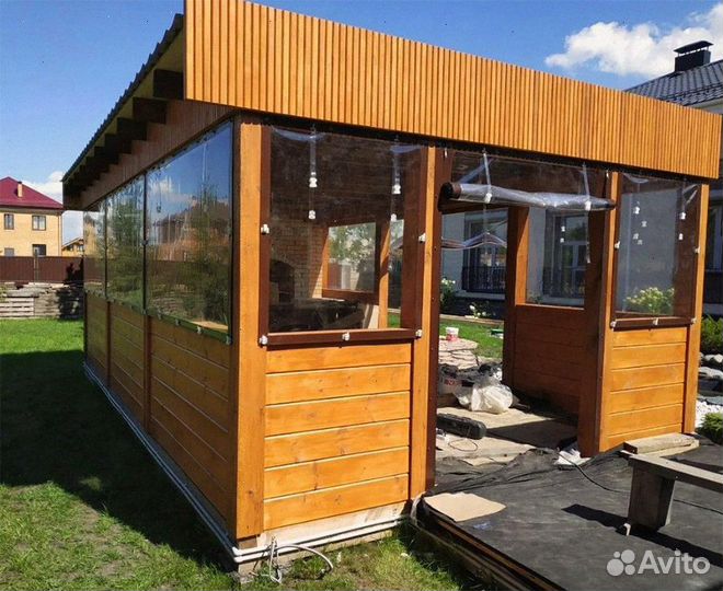 Гибкие окна для веранды