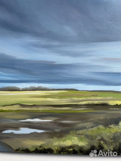 Картина маслом на холсте пейзаж