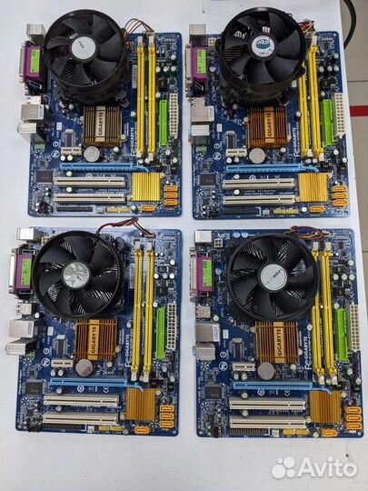 Материнская плата 775 сокет Комплект