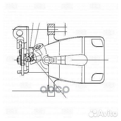 Суппорт торм. для а/м Renault Megane II (02) з