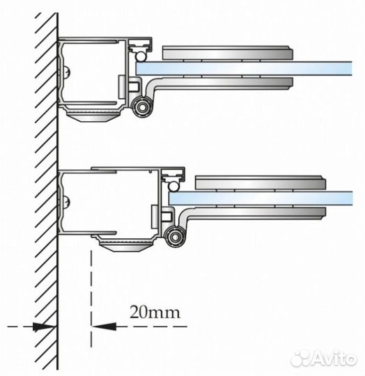 Душевой уголок Burlington Hinged Door C16+C21+C14