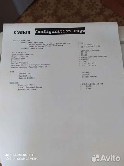 Принтер canon lbp6000