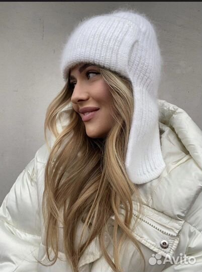 Шапка ушанка женская