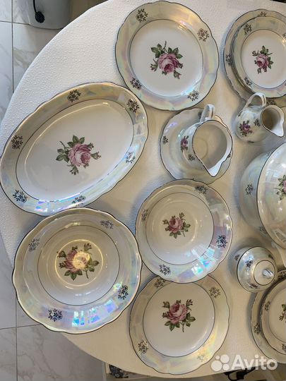 Чайный - столовый сервиз Kahla гдр Роза