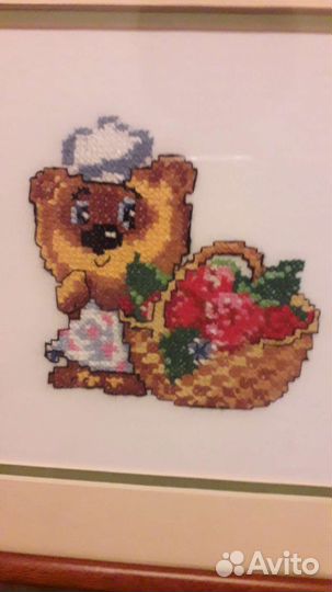 Картина с вышивкой