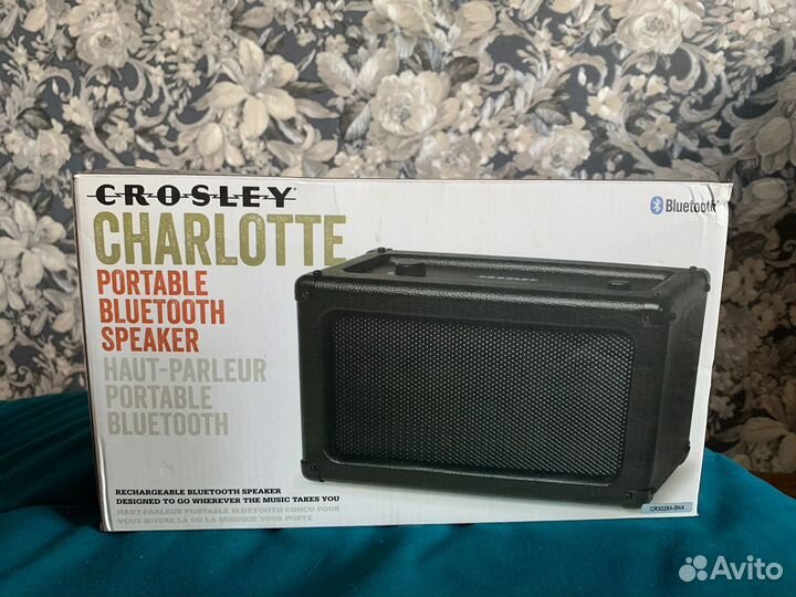 Портативная колонка Crosley Charlotte, черный