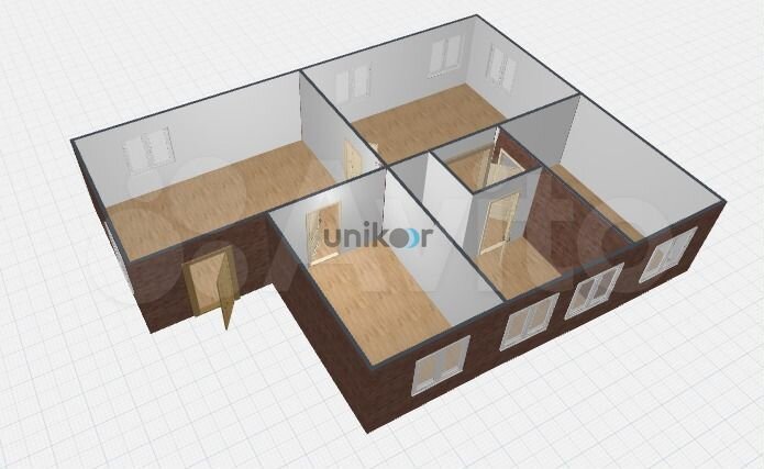 Дом 45,6 м² на участке 6,7 сот.