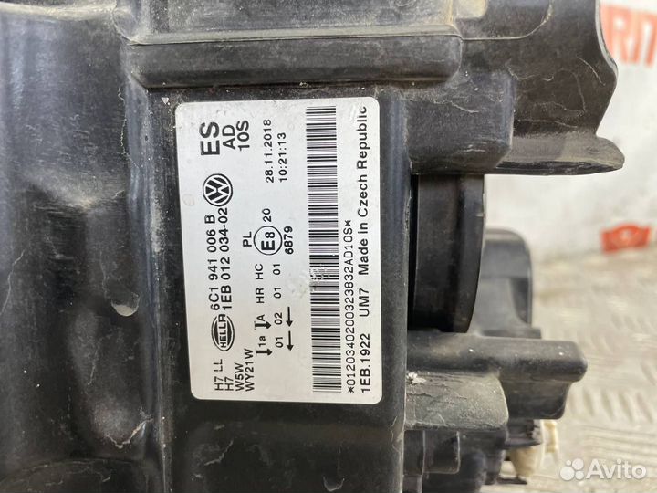 Фара передняя правая Фольксваген Поло мк 5